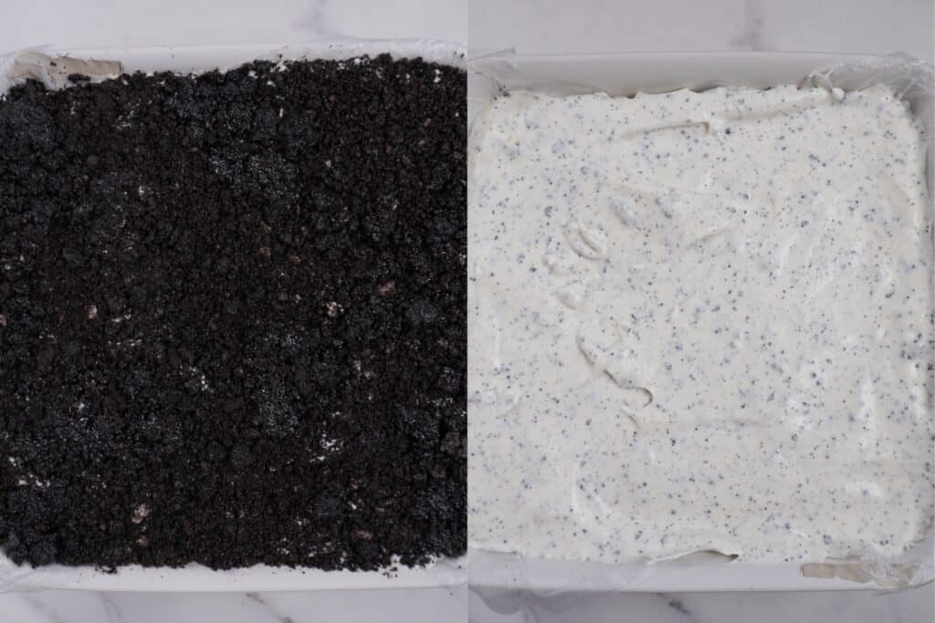 Assembly process for Oreo sandwiches