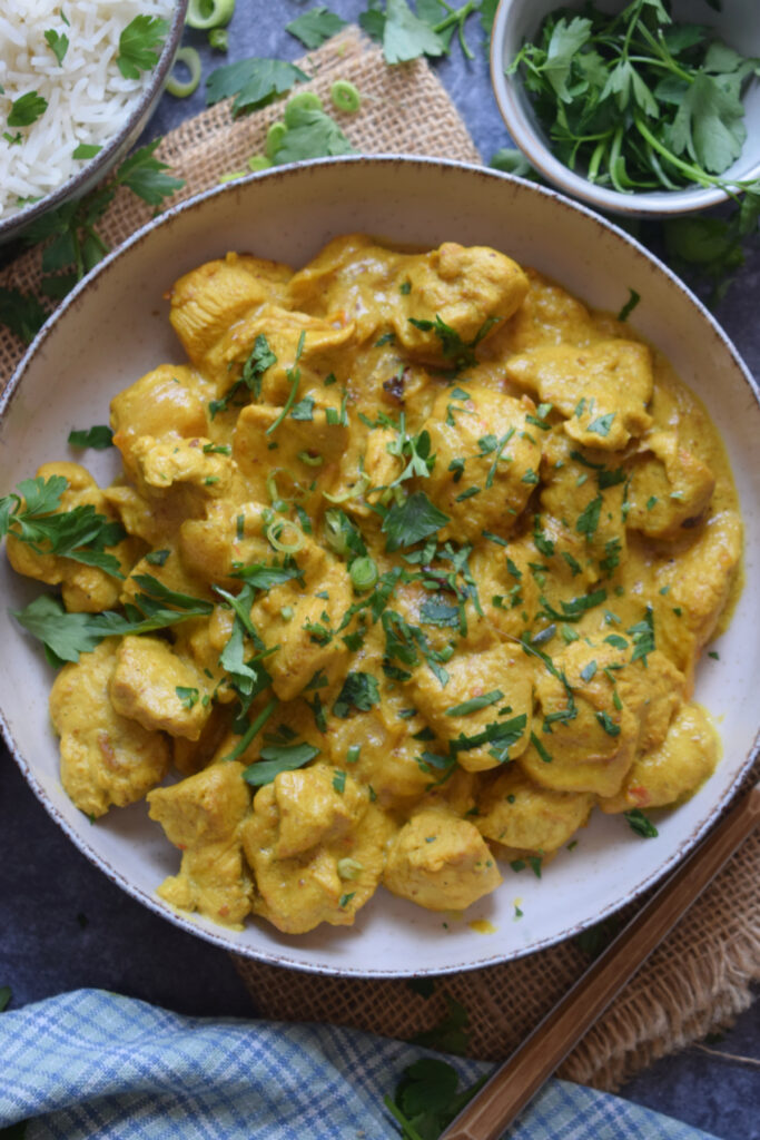 Creamy Chicken Masala in a Bowl