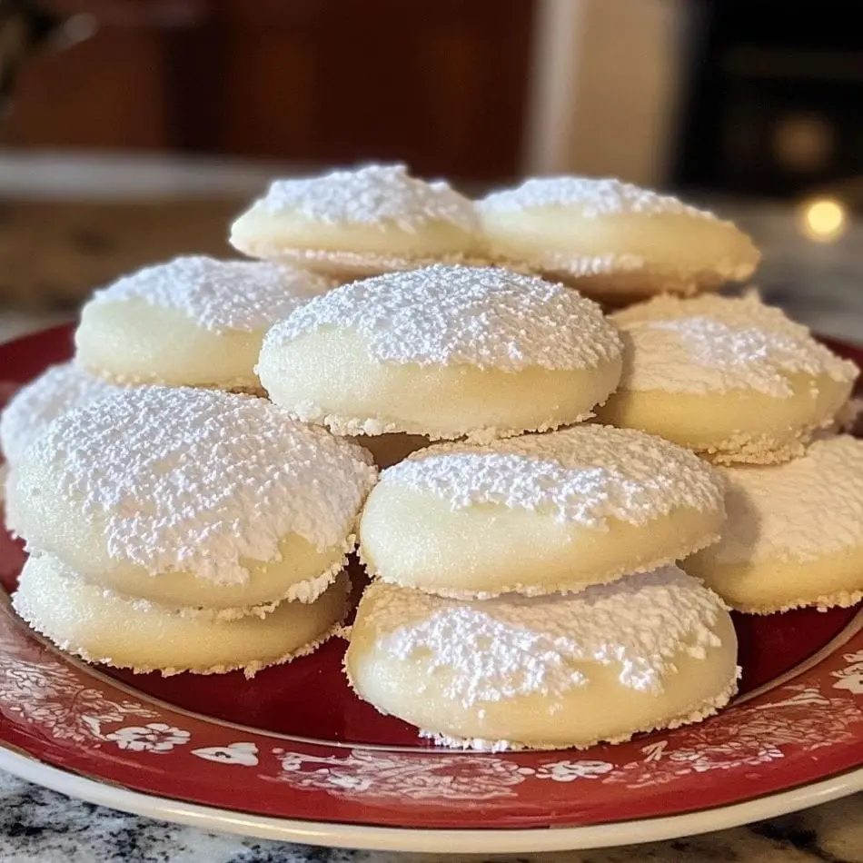 Condensed Milk Snow Cookies