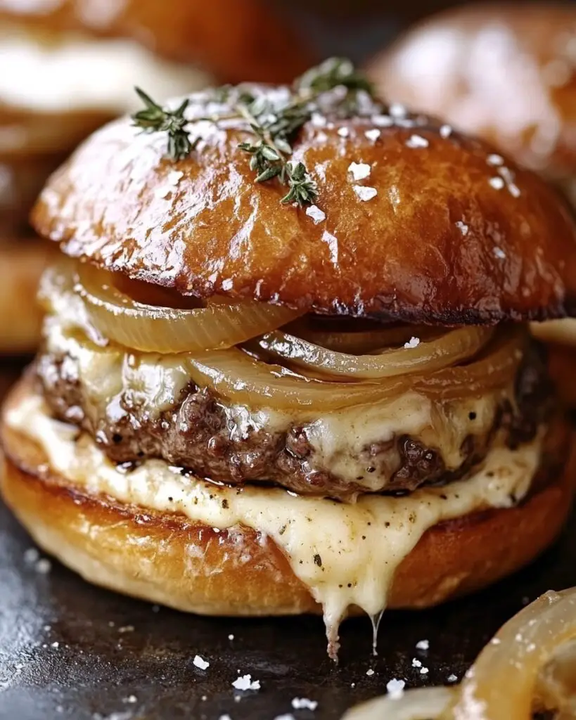 French Onion Soup Burgers