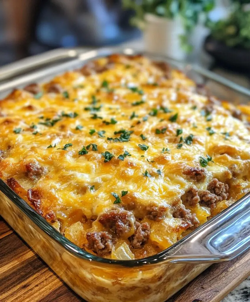 Sausage & Hash Brown Breakfast Casserole