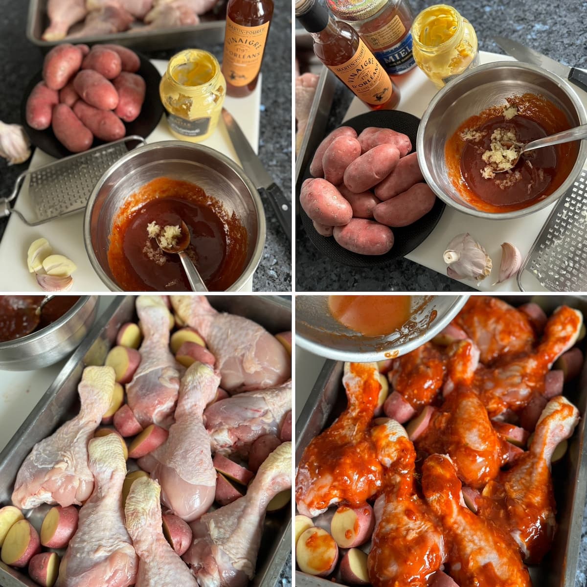 Steps to prepare BBQ chicken drumsticks