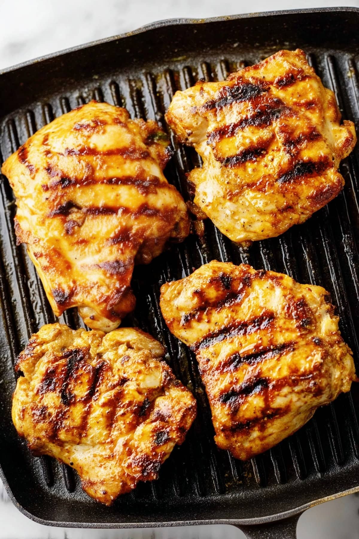 Vietnamese Lemongrass Chicken on a grill.