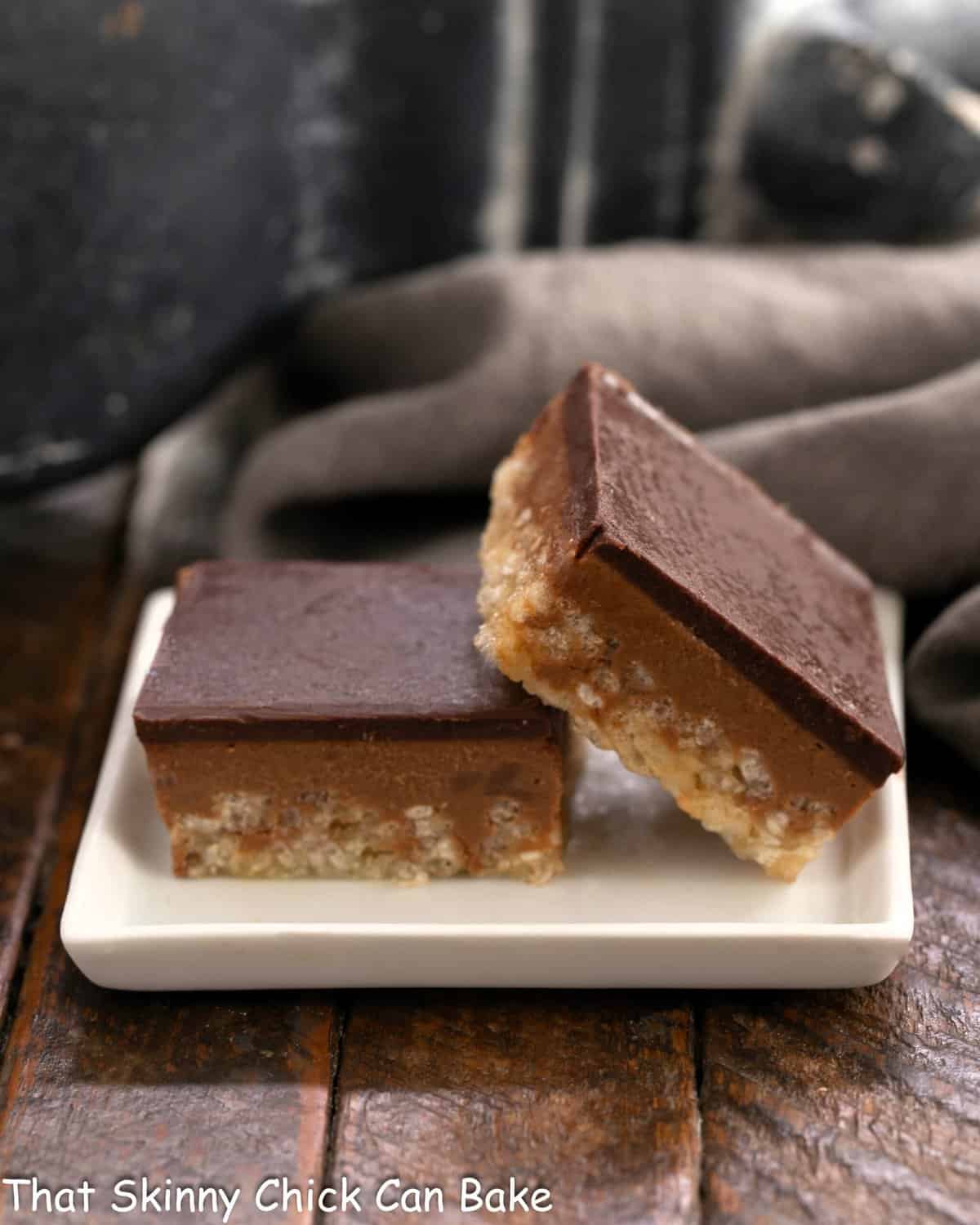 Chocolate Peanut Butter Krispie Bars