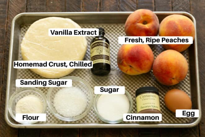Ingredients for Peach Galette