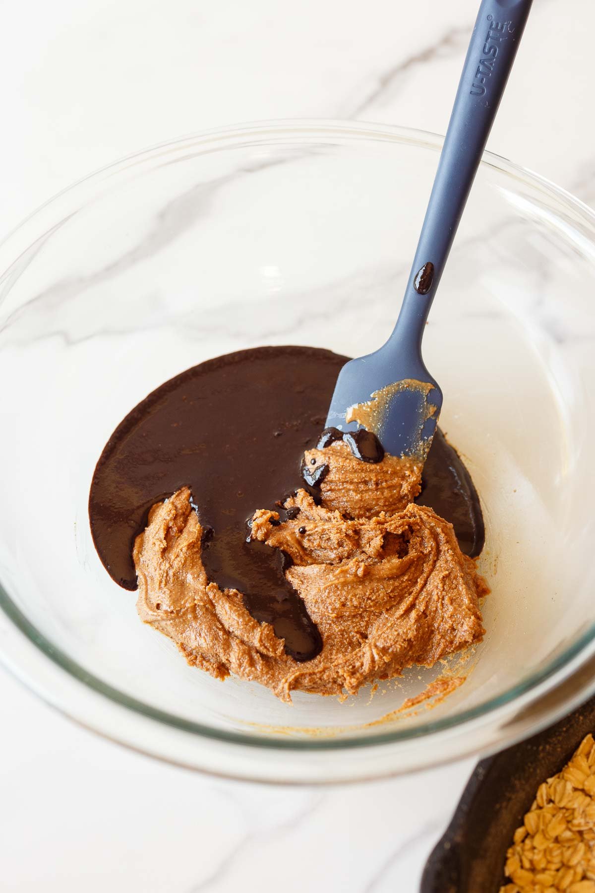Mixing all ingredients together