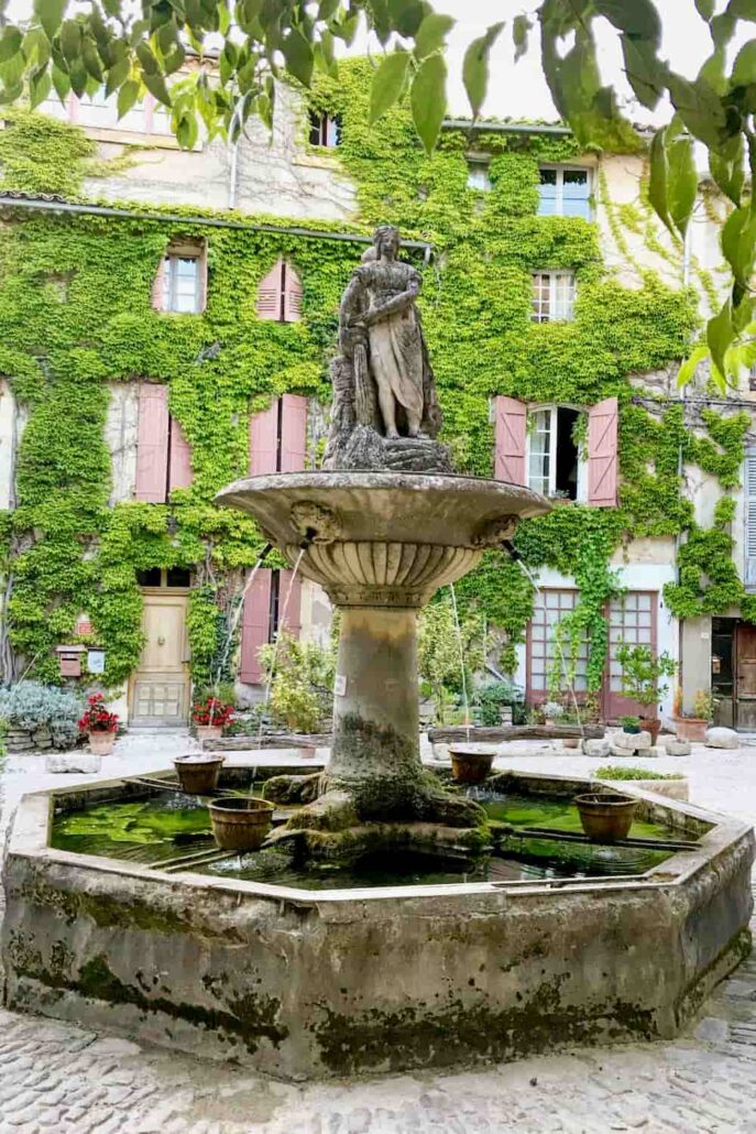 Provencal village fountain