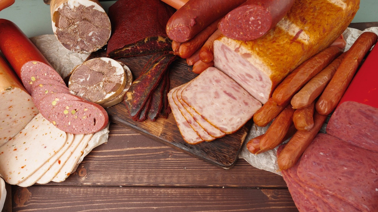 Variety of deli meats