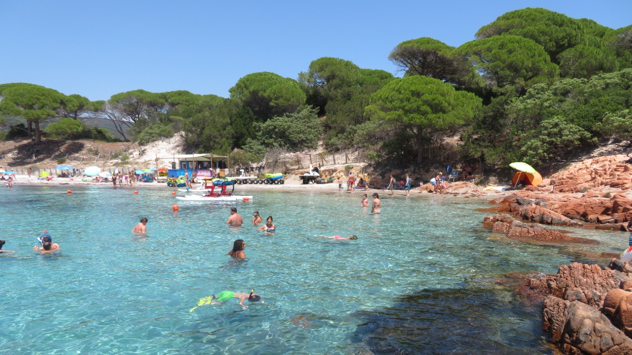 Beautiful scenery of Palombaggia Beach