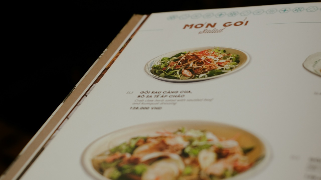 Menu Layout and Design
