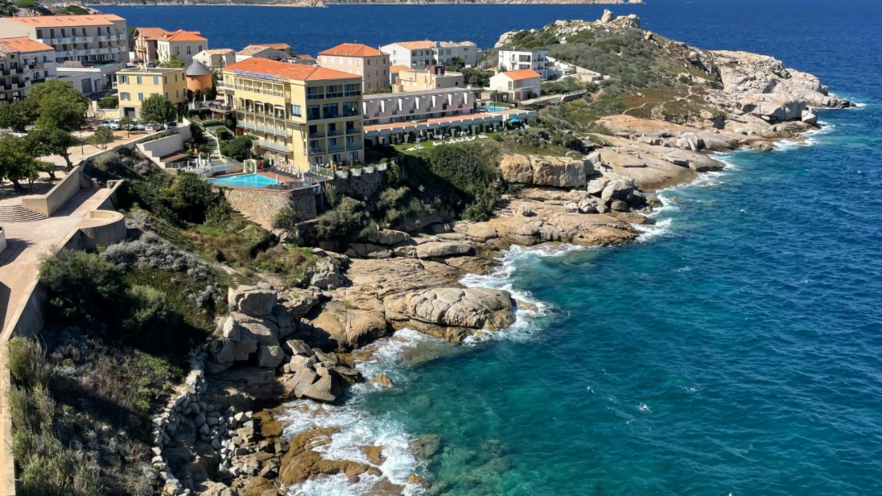 Stunning view of Calvi Beach