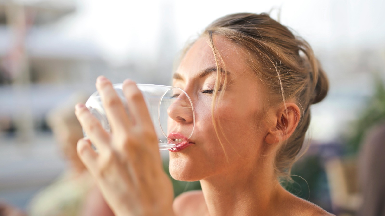 Hydrating in the morning
